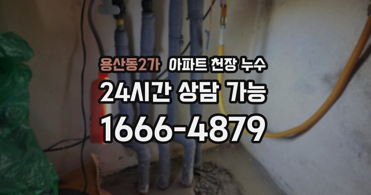 용산동2가 아파트 천장 누수