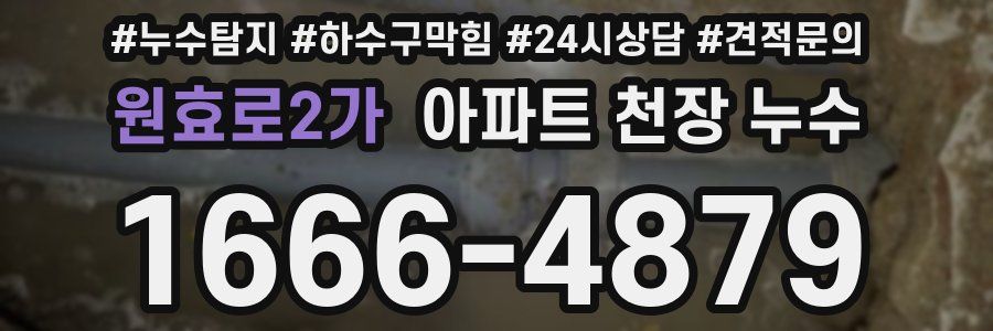 원효로2가 아파트 천장 누수