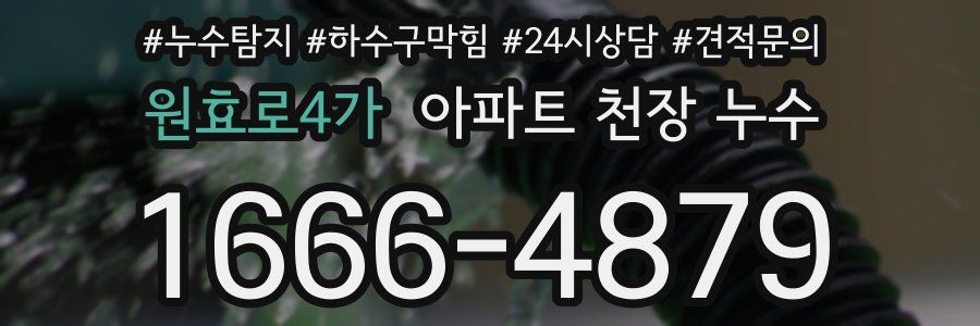 원효로4가 아파트 천장 누수