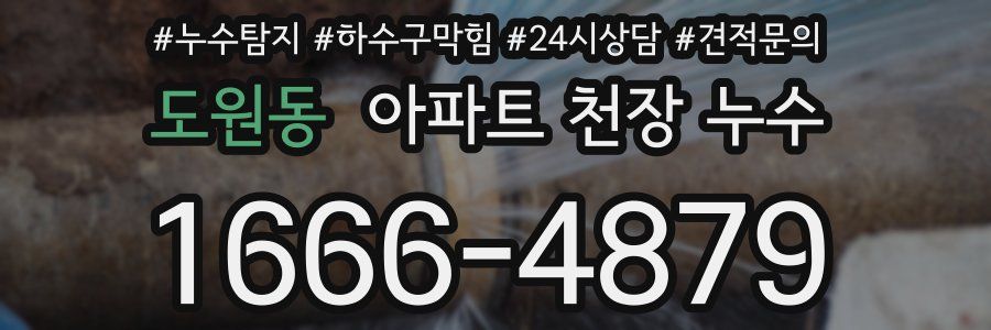 도원동 아파트 천장 누수
