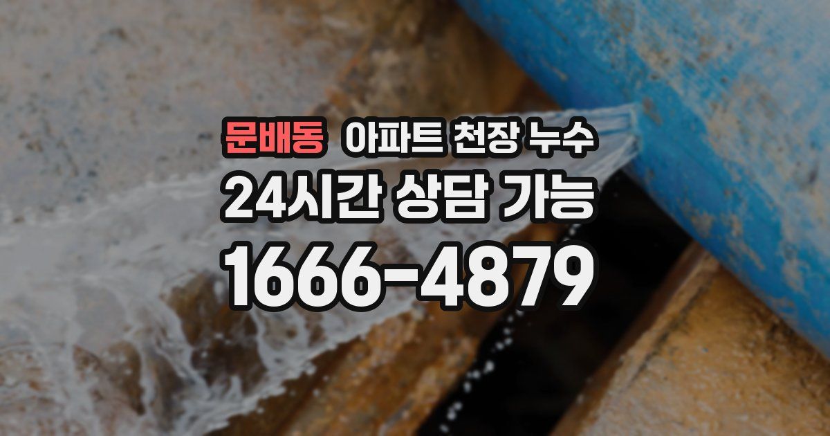 문배동 아파트 천장 누수