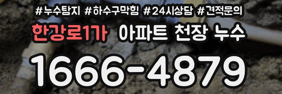 한강로1가 아파트 천장 누수