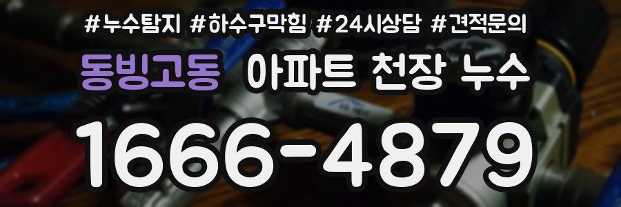 동빙고동 아파트 천장 누수