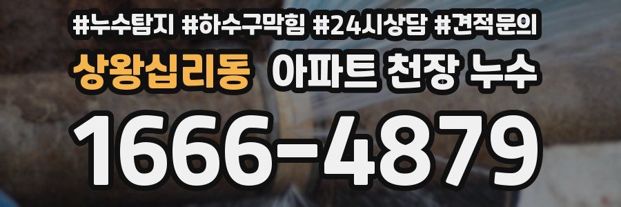상왕십리동 아파트 천장 누수