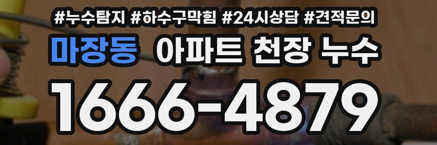 마장동 아파트 천장 누수
