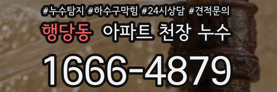 행당동 아파트 천장 누수