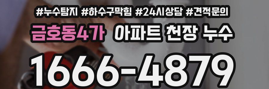 금호동4가 아파트 천장 누수