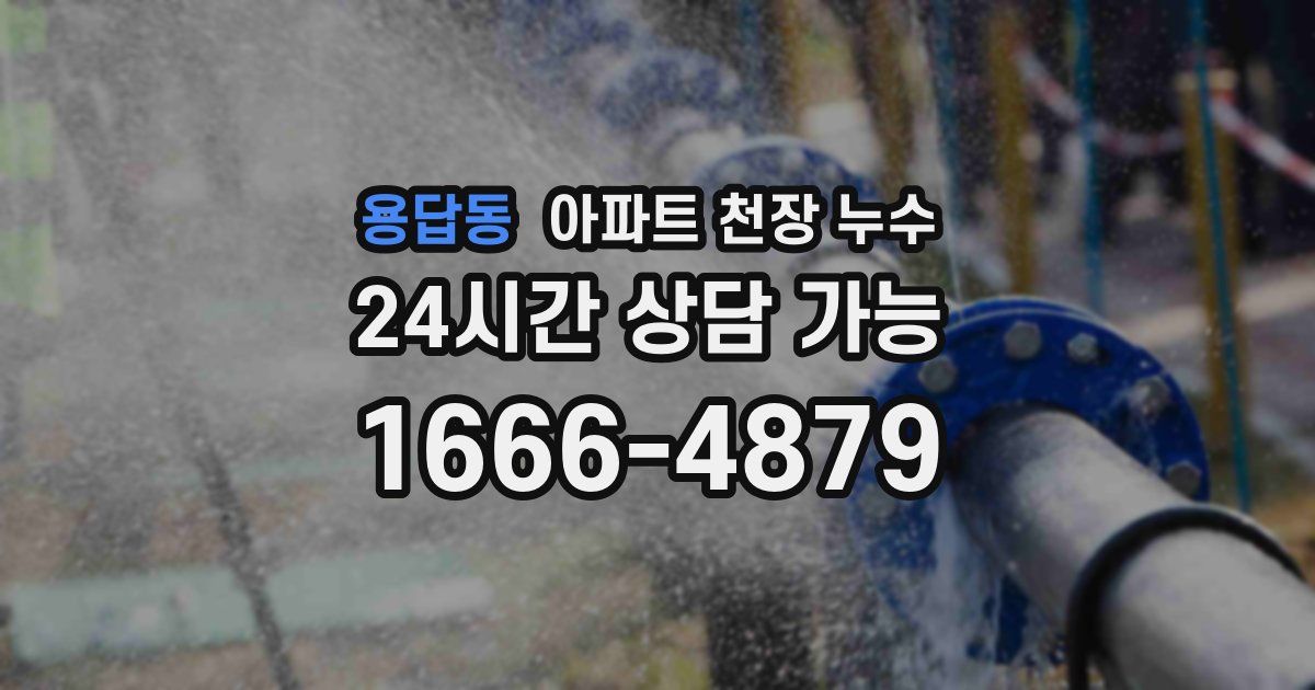 용답동 아파트 천장 누수