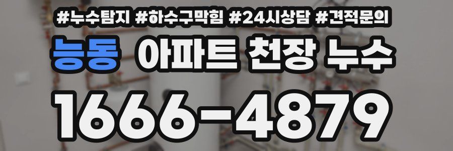 능동 아파트 천장 누수