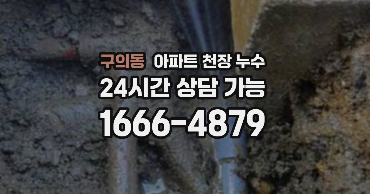 구의동 아파트 천장 누수