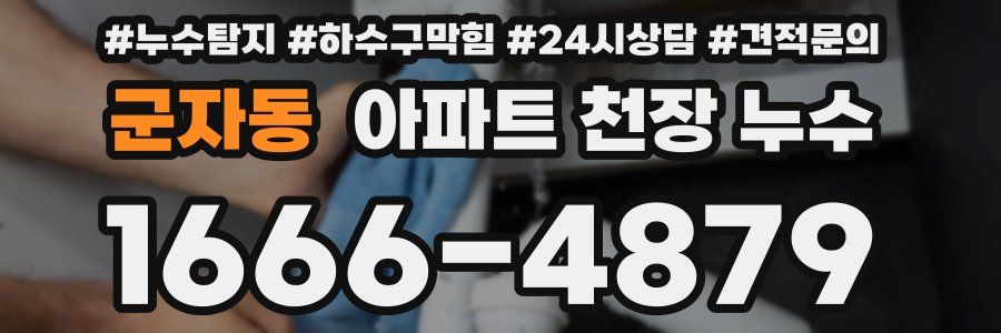 군자동 아파트 천장 누수