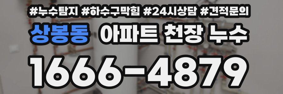 상봉동 아파트 천장 누수