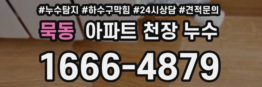 묵동 아파트 천장 누수