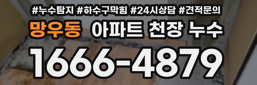 망우동 아파트 천장 누수