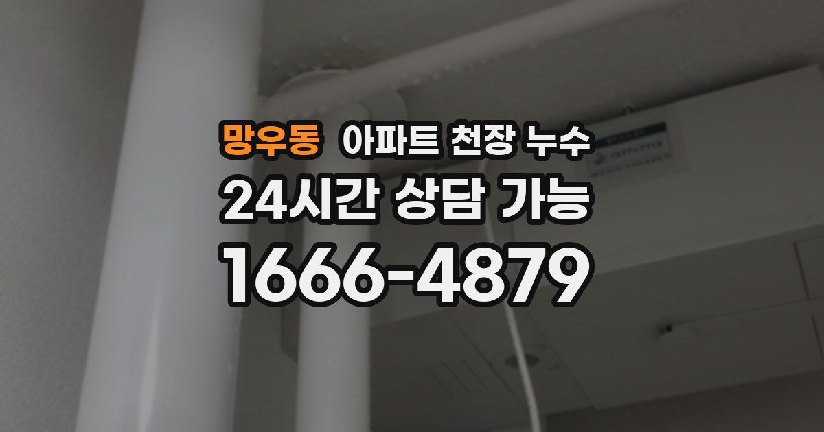 망우동 아파트 천장 누수