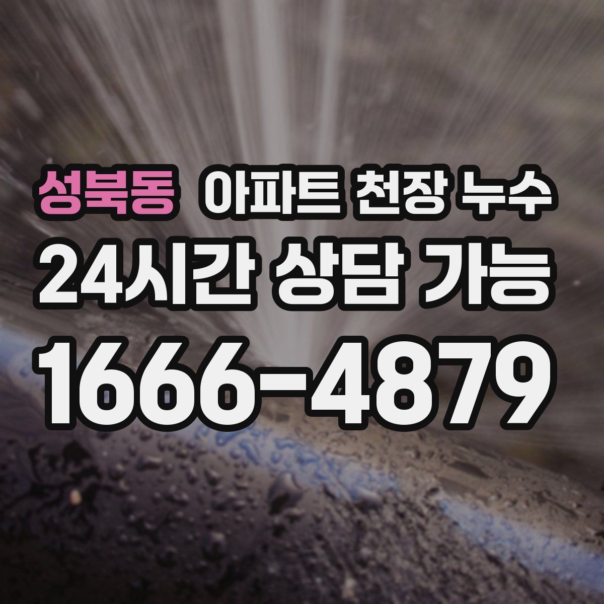 성북동 아파트 천장 누수