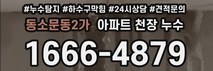 동소문동2가 아파트 천장 누수