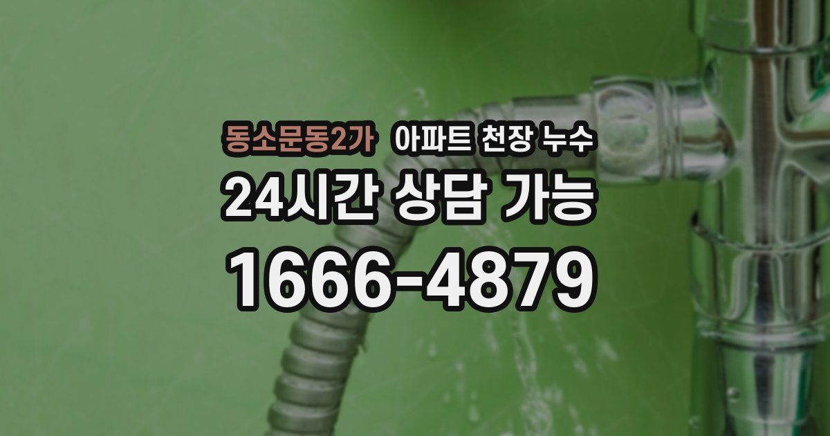 동소문동2가 아파트 천장 누수
