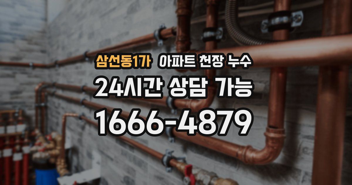 삼선동1가 아파트 천장 누수
