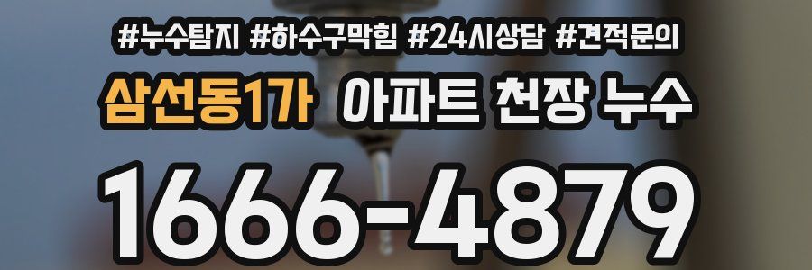 삼선동1가 아파트 천장 누수