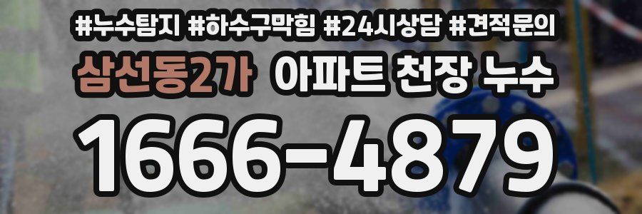 삼선동2가 아파트 천장 누수