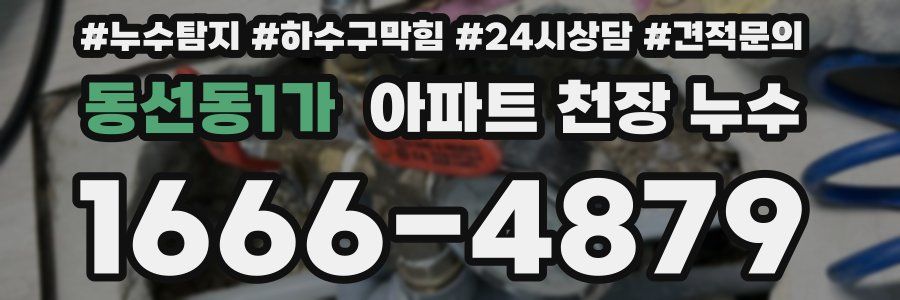 동선동1가 아파트 천장 누수