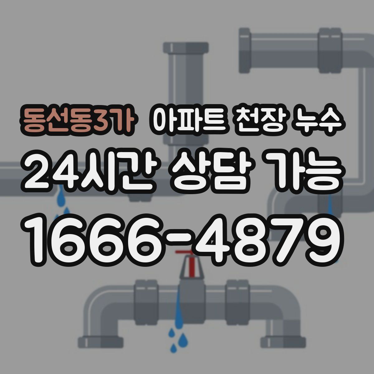 동선동3가 아파트 천장 누수