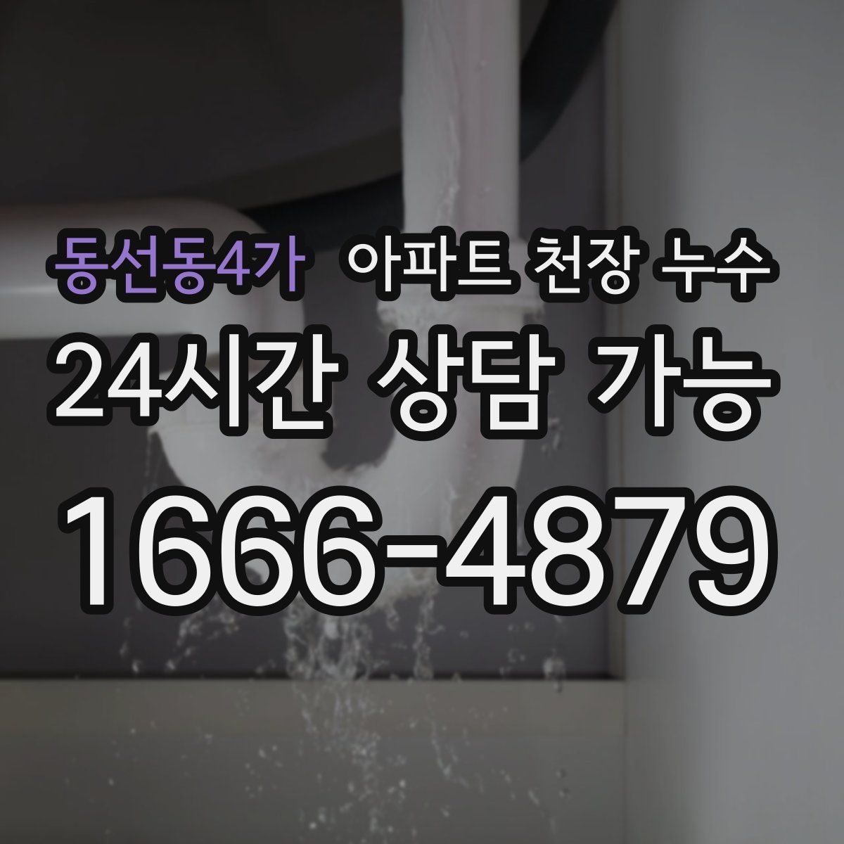 동선동4가 아파트 천장 누수
