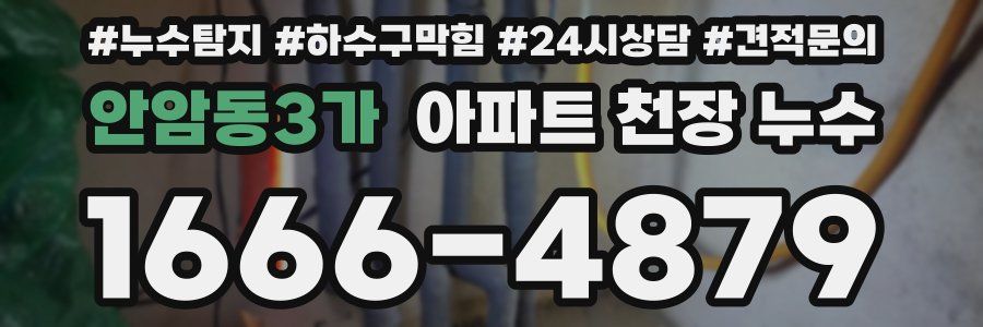 안암동3가 아파트 천장 누수