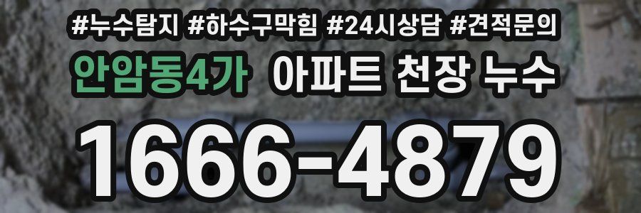 안암동4가 아파트 천장 누수
