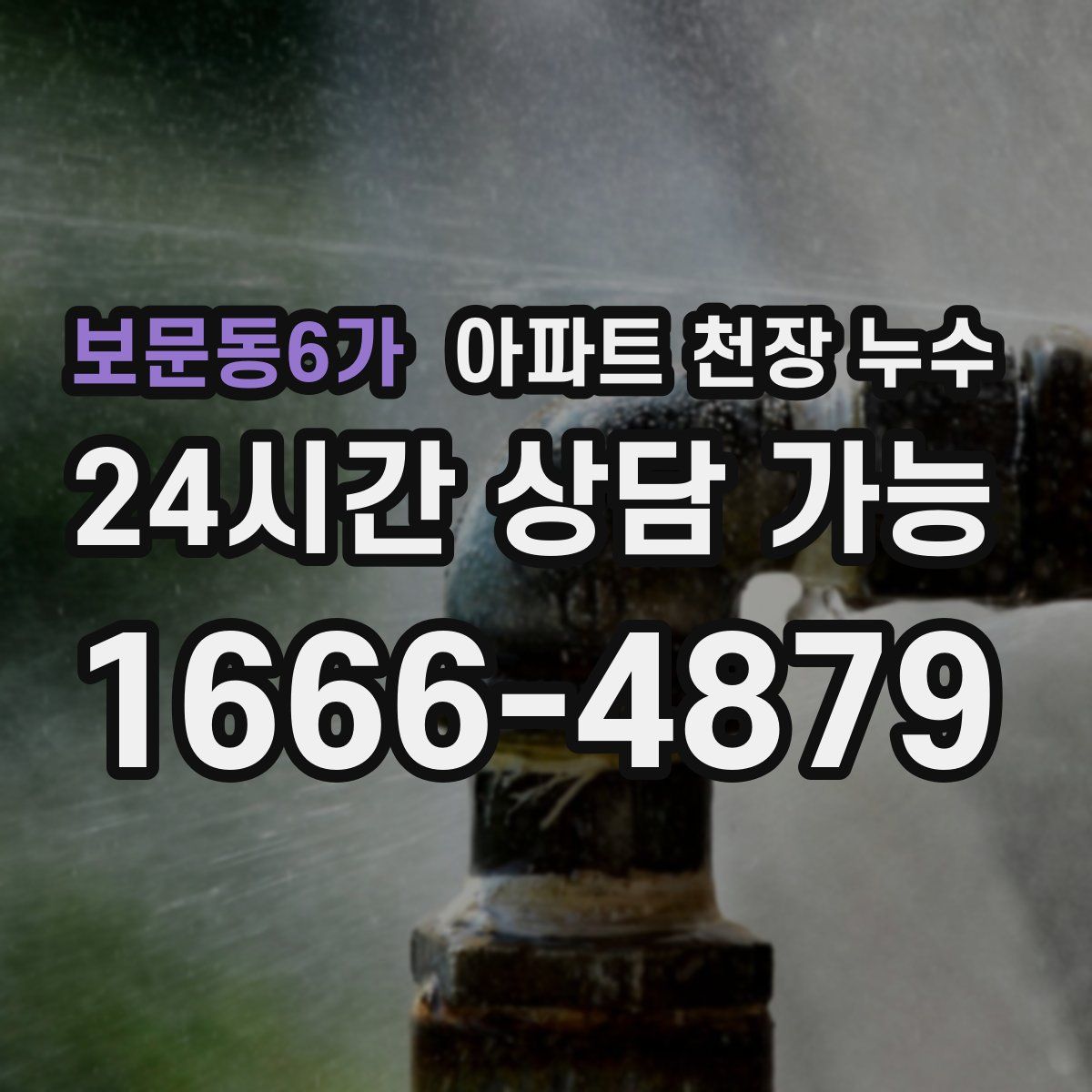 보문동6가 아파트 천장 누수