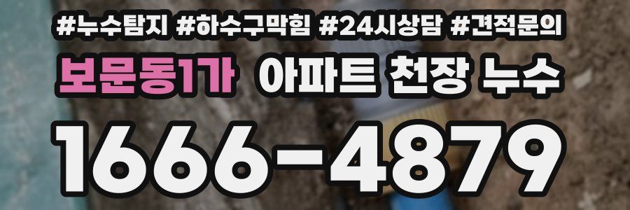 보문동1가 아파트 천장 누수