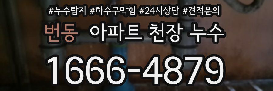번동 아파트 천장 누수