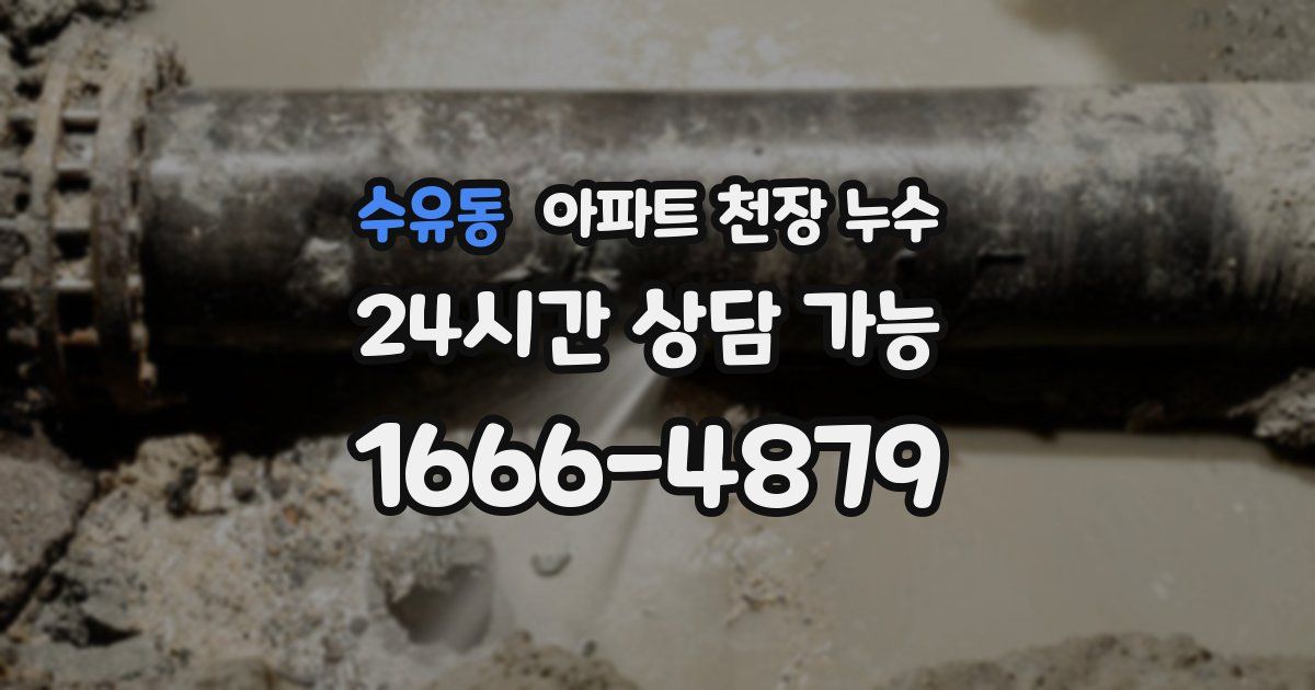 수유동 아파트 천장 누수