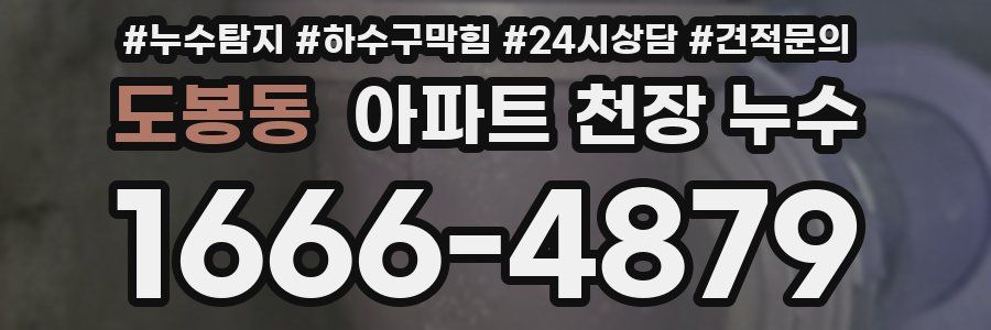 도봉동 아파트 천장 누수