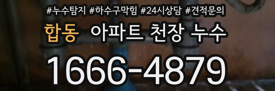 합동 아파트 천장 누수