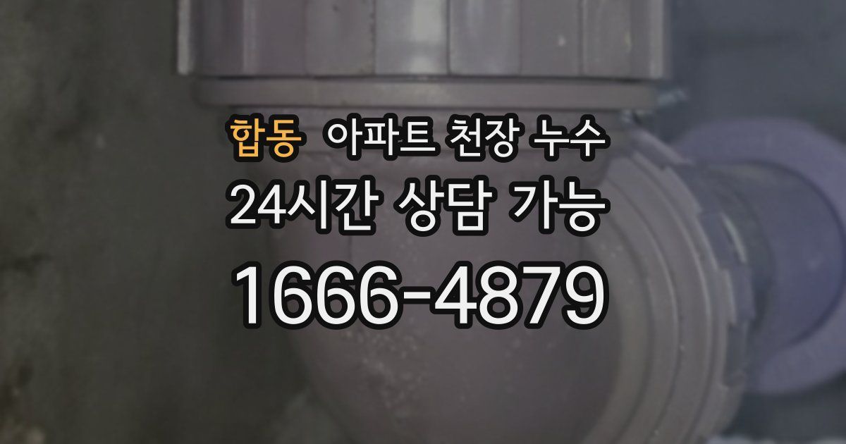 합동 아파트 천장 누수