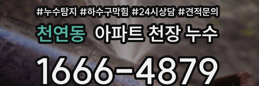 천연동 아파트 천장 누수