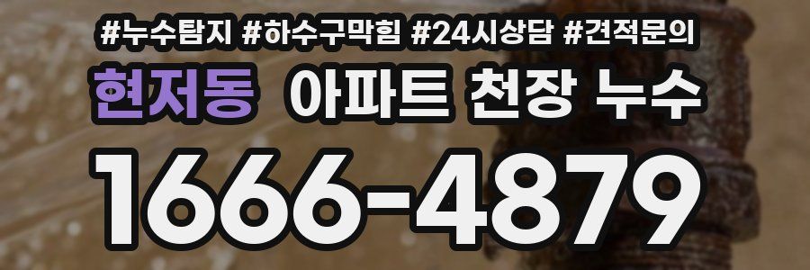 현저동 아파트 천장 누수