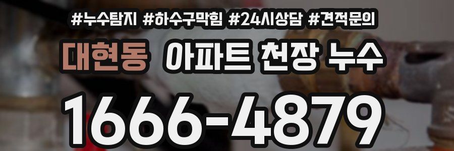 대현동 아파트 천장 누수