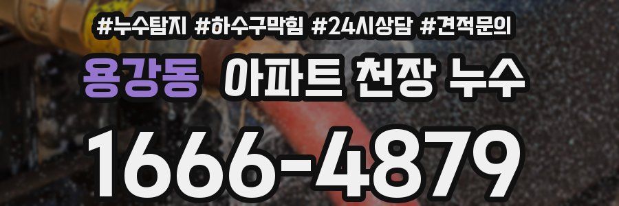 용강동 아파트 천장 누수