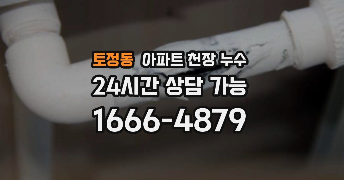 토정동 아파트 천장 누수