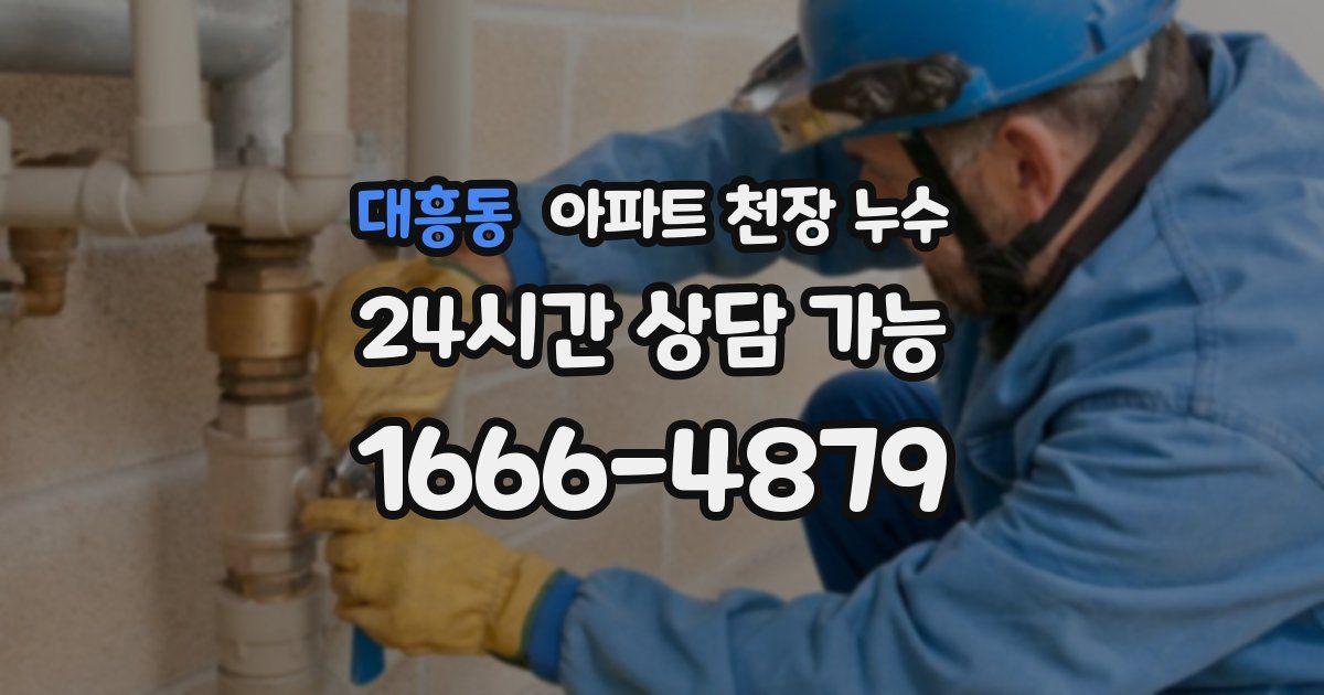 대흥동 아파트 천장 누수