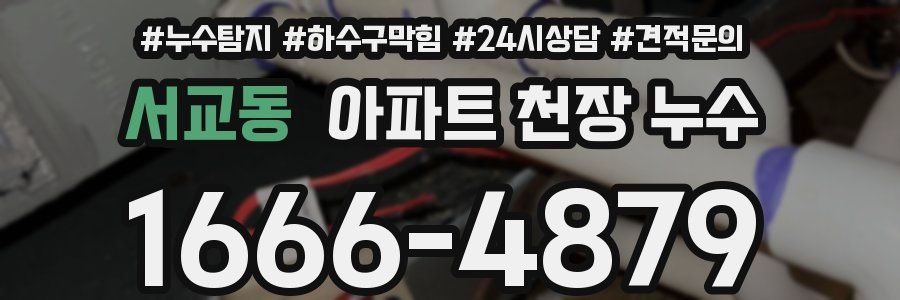 서교동 아파트 천장 누수