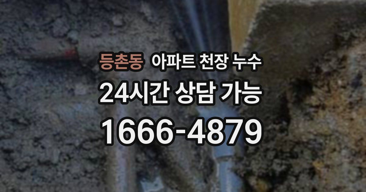 등촌동 아파트 천장 누수