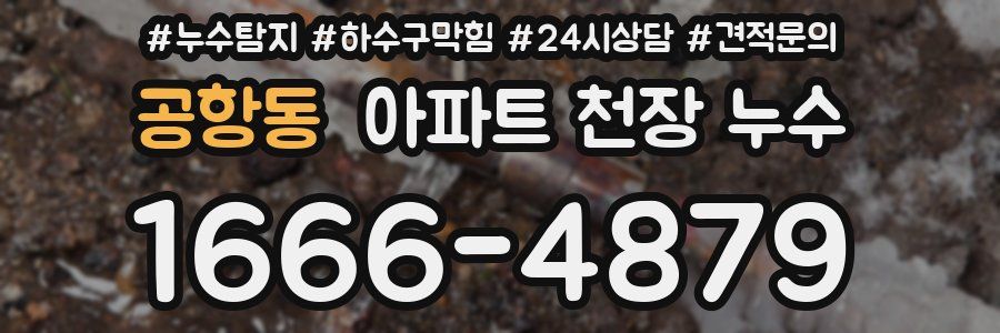 공항동 아파트 천장 누수