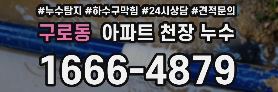 구로동 아파트 천장 누수