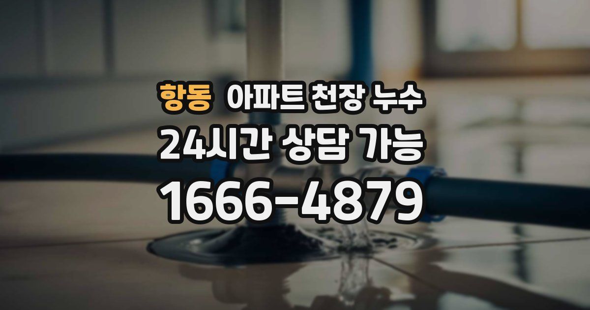 항동 아파트 천장 누수