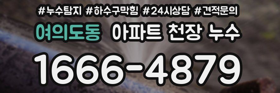 여의도동 아파트 천장 누수