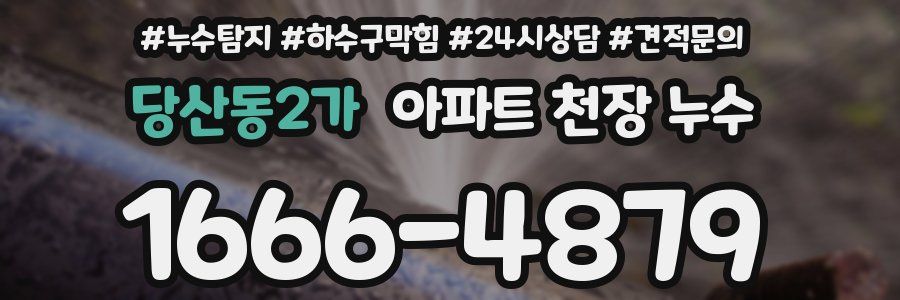 당산동2가 아파트 천장 누수